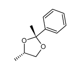 trans-()-2,4-dimethyl-2-phenyl-1,3-dioxolane Structure
