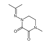 2,3-Piperazinedione,1-methyl-4-[(1-methylethylidene)amino]-(9CI) Structure
