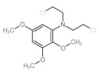 Benzenamine,N,N-bis(2-chloroethyl)-2,3,5-trimethoxy- structure