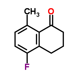 5-Fluoro-8-methyl-3,4-dihydro-1(2H)-naphthalenone结构式