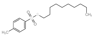 Benzenesulfonothioicacid, 4-methyl-, S-decyl ester Structure
