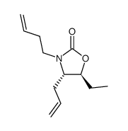 2-Oxazolidinone,3-(3-butenyl)-5-ethyl-4-(2-propenyl)-,(4S,5S)-(9CI)结构式