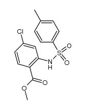 N-p-toluenesulfonyl-4-chloro-anthranilic acid methyl ester Structure