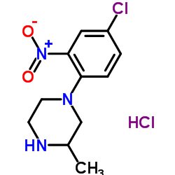 1-(4-CHLORO-2-NITROPHENYL)-3-METHYLPIPERAZINE HYDROCHLORIDE structure