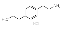 Benzeneethanamine,4-propyl-, hydrochloride (1:1)结构式