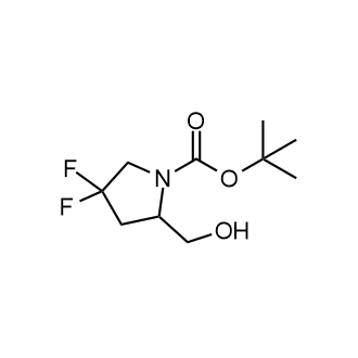 tert-Butyl 4,4-difluoro-2-(hydroxymethyl)pyrrolidine-1-carboxylate Structure