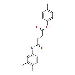 4-Methylphenyl 4-[(3,4-dimethylphenyl)amino]-4-oxobutanoate structure