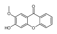 3-hydroxy-2-methoxyxanthen-9-one结构式