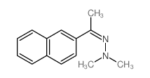 Ethanone,1-(2-naphthalenyl)-, 2,2-dimethylhydrazone Structure