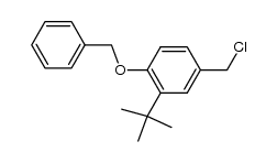 4-Benzyloxy-3-tert-butylbenzylchlorid Structure