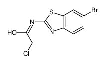 N-(6-溴-苯并噻唑-2-基)-2-氯乙酰胺结构式