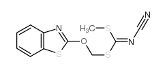 (BENZO[D]THIAZOL-2-YLOXY)METHYL]METHYLCYANOCARBONIMIDODITHIOATE结构式