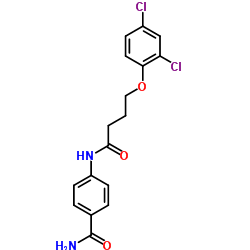 4-{[4-(2,4-Dichlorophenoxy)butanoyl]amino}benzamide结构式