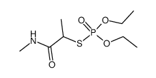 Thiophosphoric acid O,O'-diethyl ester S-(1-methylcarbamoyl-ethyl) ester Structure