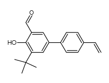 4-hydroxy-5-tert-butyl-4'-vinylbiphenyl-3-carbaldehyde结构式