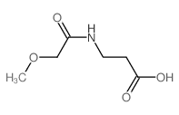 N-(2-Methoxyacetyl)-beta-alanine结构式