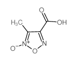 4-methyl-5-oxido-1-oxa-2-aza-5-azoniacyclopenta-2,4-diene-3-carboxylic acid structure