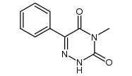 4-methyl-6-phenyl-1,2,4-triazine-3,5(2H,4H)-dione Structure