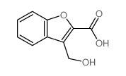 3-(hydroxymethyl)benzofuran-2-carboxylic acid Structure