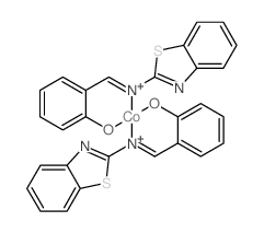 Cobalt,bis[2-[(2-benzothiazolylimino)methyl]phenolato]- (9CI)结构式