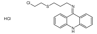 acridin-9-yl-[3-(2-chloroethylsulfanyl)propyl]azanium,chloride Structure