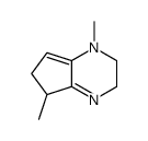 (9ci)-2,3,5,6-四氢-1,5-二甲基-1H-环戊并吡嗪结构式
