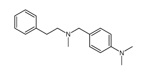 N,N-dimethyl-4-((methyl(phenethyl)amino)methyl)aniline结构式