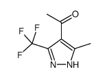 1-[5-Methyl-3-(trifluoromethyl)-1H-pyrazol-4-yl]ethanone结构式