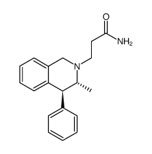 3-((3R,4S)-3-Methyl-4-phenyl-3,4-dihydro-1H-isoquinolin-2-yl)-propionamide结构式
