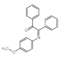 2-(4-Methoxyphenyl)imino-1,2-diphenyl-ethanone Structure