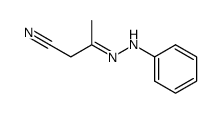 3-phenylhydrazono-butyronitrile Structure