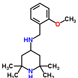 N-(2-Methoxybenzyl)-2,2,6,6-tetramethyl-4-piperidinamine结构式