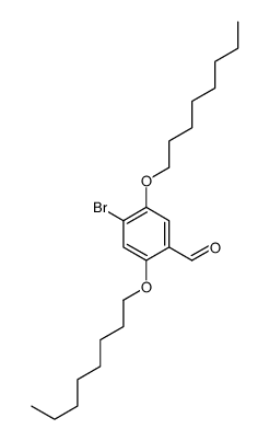 4-bromo-2,5-dioctoxybenzaldehyde结构式