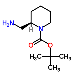 (S)-2-(Aminomethyl)-1-Boc-piperidine Structure