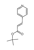 (E)-tert-butyl 3-(4-pyridyl)prop-2-enoate结构式