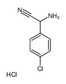 Amino(4-chlorophenyl)acetonitrile hydrochloride (1:1) Structure