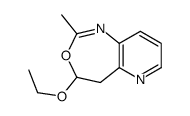 (9CI)-4-乙氧基-4,5-二氢-2-甲基吡啶并[3,2-d][1,3]噁氮杂卓结构式