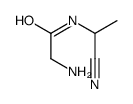 2-amino-N-(1-cyanoethyl)acetamide Structure