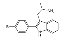 2-(p-Bromophenyl)-α-methyl-1H-indole-3-ethanamine结构式