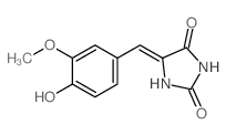 2,4-Imidazolidinedione,5-[(4-hydroxy-3-methoxyphenyl)methylene]- picture