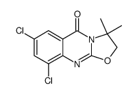 7,9-dichloro-3,3-dimethyl-2,3-dihydro-oxazolo[2,3-b]quinazolin-5-one结构式