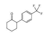 2-[4-(trifluoromethyl)phenyl]cyclohexan-1-one Structure