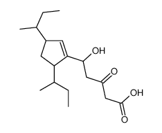 5-(3,5-di-sec-butylcyclopent-1-enyl)-5-hydroxy-3-oxovaleric acid Structure