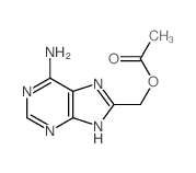 9H-Purine-8-methanol,6-amino-, 8-acetate结构式