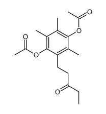 [4-acetyloxy-2,3,6-trimethyl-5-(3-oxopentyl)phenyl] acetate Structure