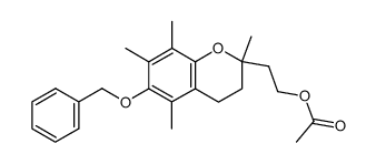 2-(2-acetoxy-ethyl)-6-benzyloxy-2,5,7,8-tetramethyl-chroman Structure