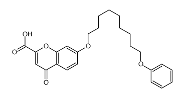4-oxo-7-(9-phenoxynonoxy)chromene-2-carboxylic acid Structure