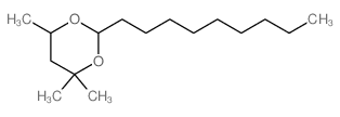 1,3-Dioxane,4,4,6-trimethyl-2-nonyl- structure