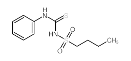 1-butylsulfonyl-3-phenyl-thiourea结构式
