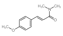 (E)-3-(4-methoxyphenyl)-N,N-dimethyl-prop-2-enamide结构式